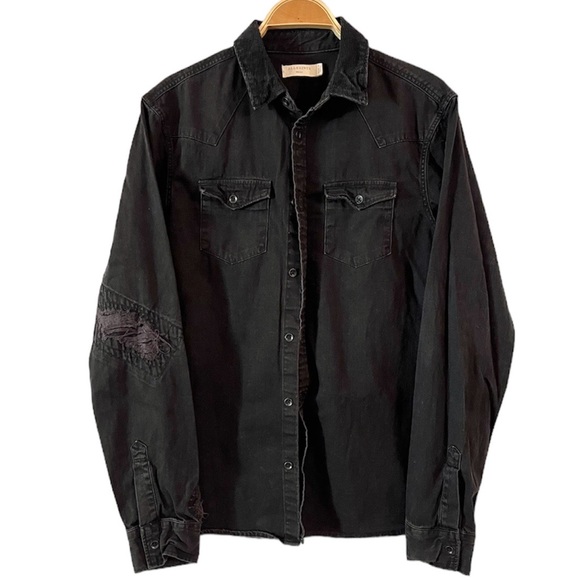 ▪️ALLSAINTS▪️’BISO’ JEAN SHIRT - Picture 4 of 8